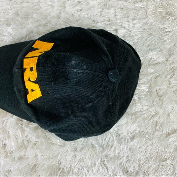 Vintage NRA Black Hat Gold Embroidery Flag - Picture 2 of 6